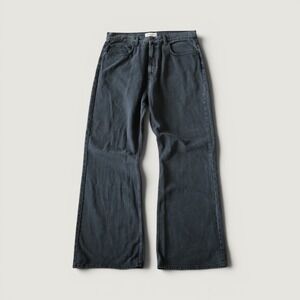 Bare Knuckles Serge Loose Bootcut Jeans Men Black Washed Flared Denim 36 Vintage